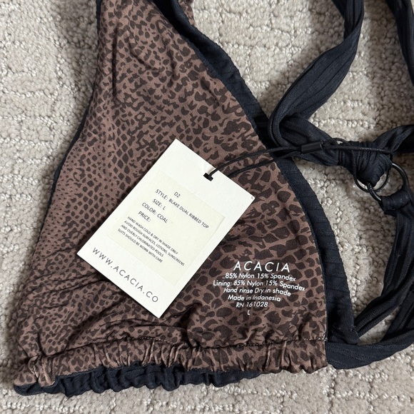 Acacia Swim BLAKE Dual Ribbed Bikini Top - Picture 6 of 11